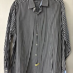 Nautica Monochrome Checkered Casual Shirt